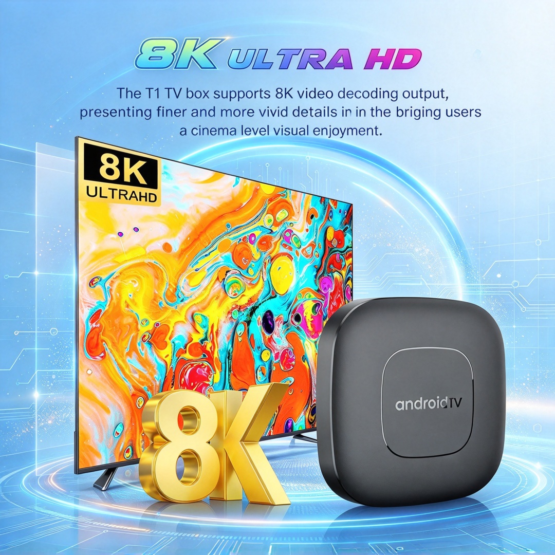 Android 16 8K Smart TV Box T1  - Ddr3 8Gb review and price