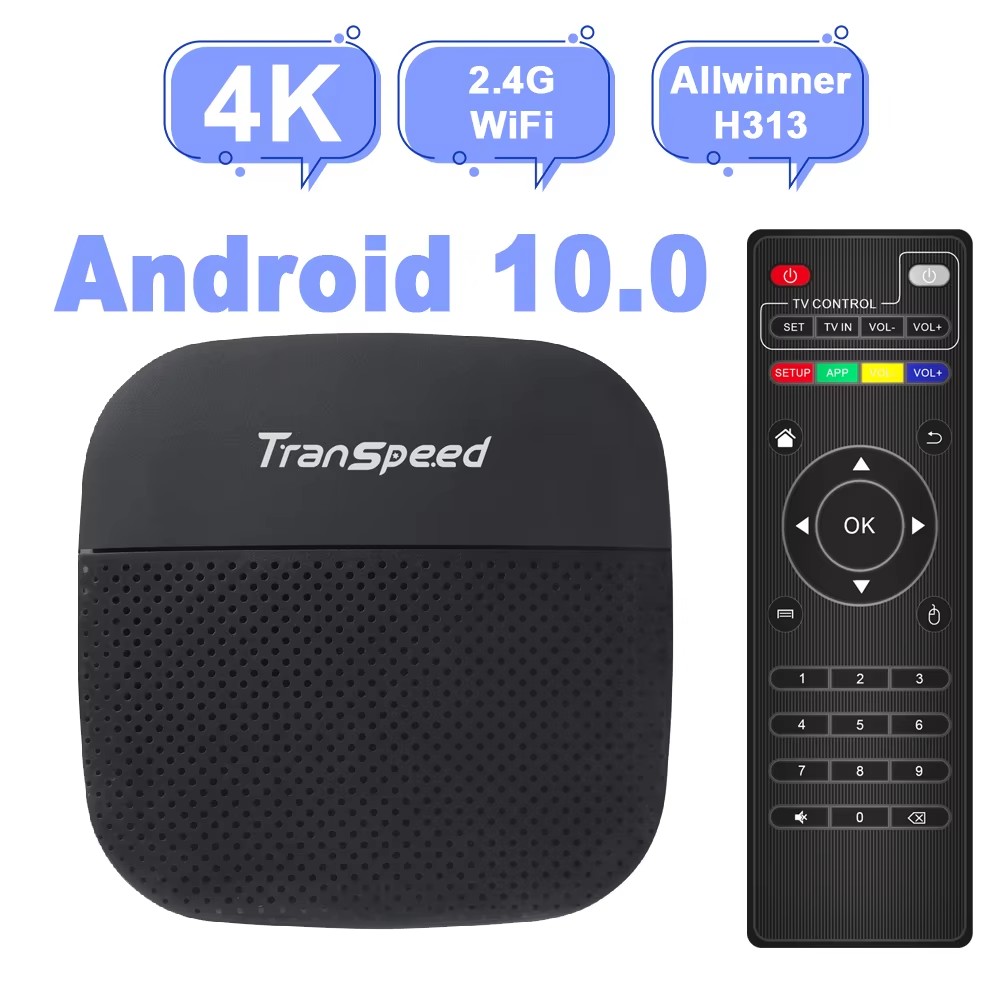 Transpeed Android 10 TV Box Al - Ddr3 8Gb review and price