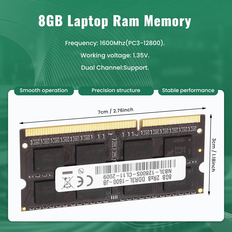 DDR3 8GB Laptop Ram Memory 160 - Ram Memory Module review and price