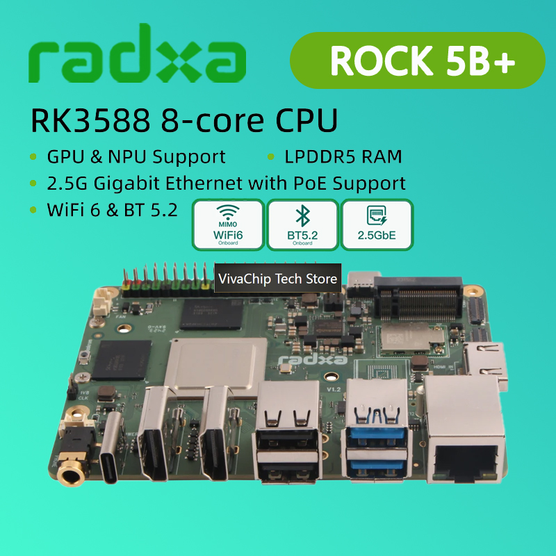 VivaChip TechRadxa ROCK 5B+ Ro - Ram Memory Module review and price